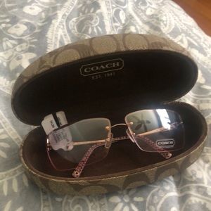 Coach pink sunglasses